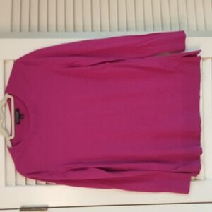 Banana Republic, 100% Merino Wool Sweater, Pink, Women's Size‎ Large, Side Slits